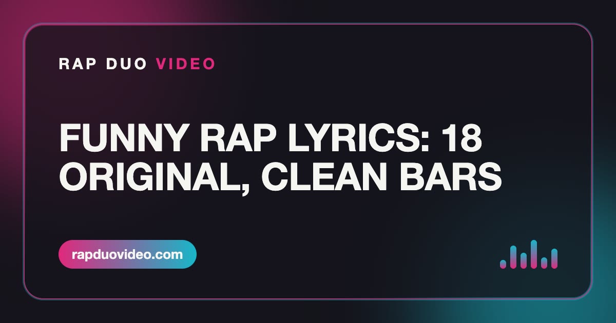 Guide card: 25 original funny rap lyrics