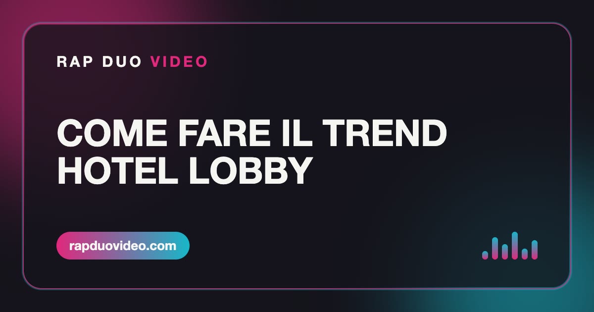 Copertina della guida: come fare il trend Hotel Lobby