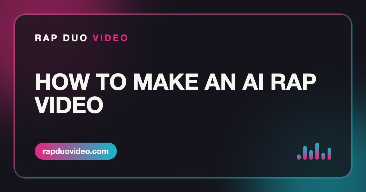 Guide card: How to make an AI rap video