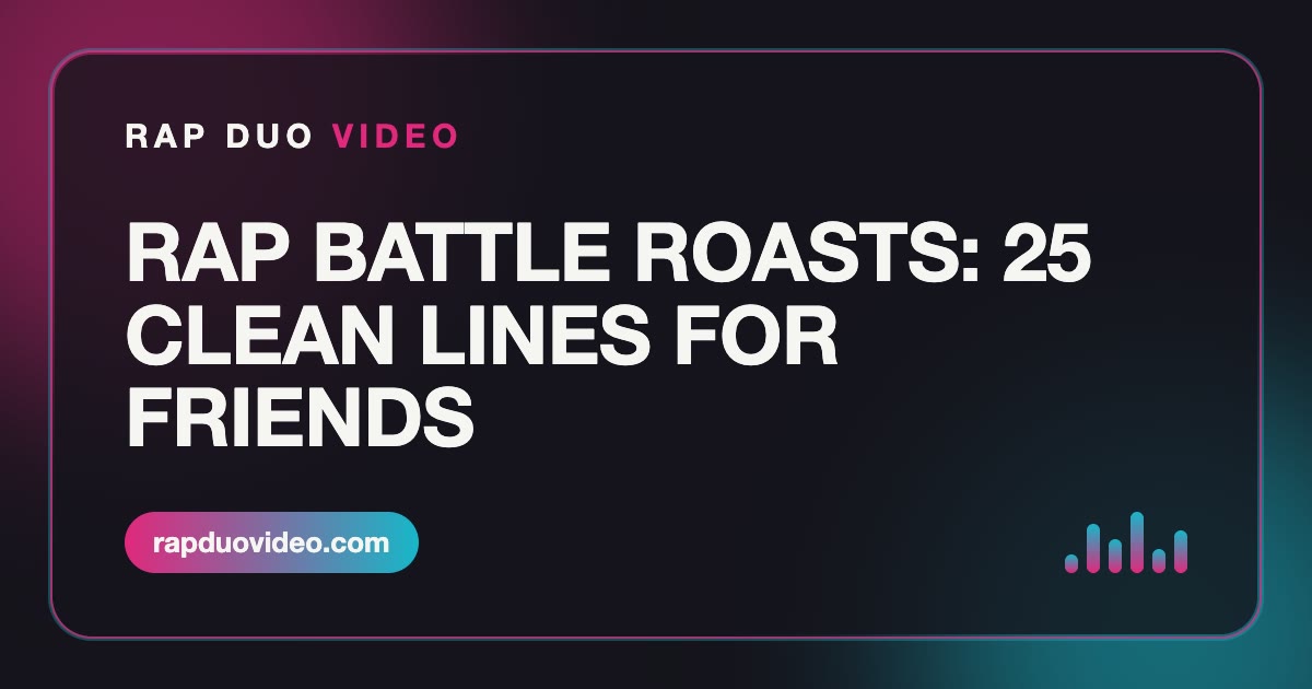 Guide card: 30 clean rap battle roasts